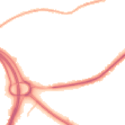 Night-time road noise heatmap for OL2 5DE