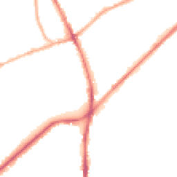 Night-time road noise heatmap for OL2 5DL