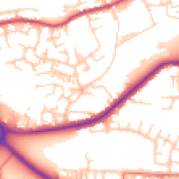 Daytime road noise heatmap for OL2 5DP