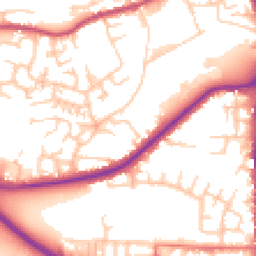 Daytime road noise heatmap for OL2 5DR