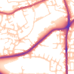 Daytime road noise heatmap for OL2 5FG