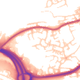 Daytime road noise heatmap for OL2 5HB