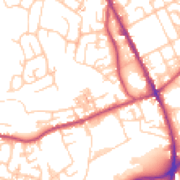 Daytime road noise heatmap for OL2 5JT