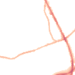 Night-time road noise heatmap for OL2 5JT