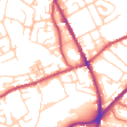 Daytime road noise heatmap for OL2 5RT