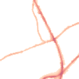 Night-time road noise heatmap for OL2 5RT