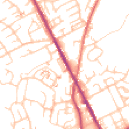Daytime road noise heatmap for OL2 5SX