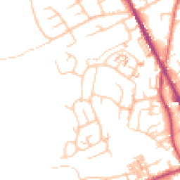 Daytime road noise heatmap for OL2 5TJ