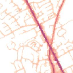 Daytime road noise heatmap for OL2 5UR