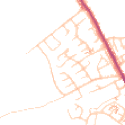 Daytime road noise heatmap for OL2 5YB