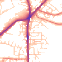 Daytime road noise heatmap for OL2 6BE