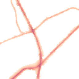 Night-time road noise heatmap for OL2 6DL