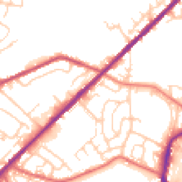Daytime road noise heatmap for OL2 6EA