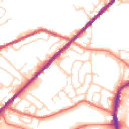 Daytime road noise heatmap for OL2 6ED
