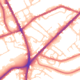Daytime road noise heatmap for OL2 6EQ