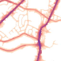 Daytime road noise heatmap for OL2 6LD