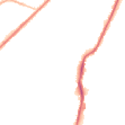 Night-time road noise heatmap for OL2 6LD