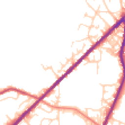 Daytime road noise heatmap for OL2 6LT
