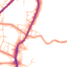 Daytime road noise heatmap for OL2 6NJ