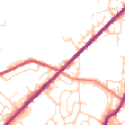 Daytime road noise heatmap for OL2 6PW