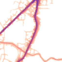 Daytime road noise heatmap for OL2 6RJ