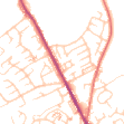 Daytime road noise heatmap for OL2 6UH