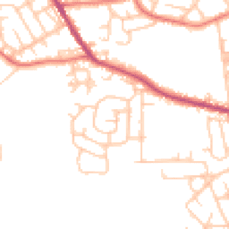 Daytime road noise heatmap for OL2 7DR