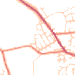 Daytime road noise heatmap for OL2 7NA