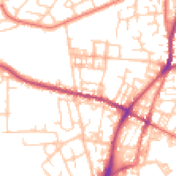 Daytime road noise heatmap for OL2 7SE
