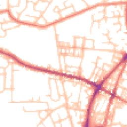 Daytime road noise heatmap for OL2 7SJ