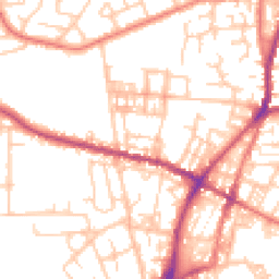 Daytime road noise heatmap for OL2 7SL