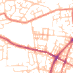 Daytime road noise heatmap for OL2 7SP