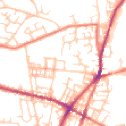 Daytime road noise heatmap for OL2 7SX