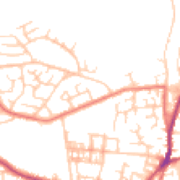 Daytime road noise heatmap for OL2 7XG