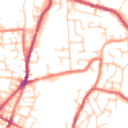 Daytime road noise heatmap for OL2 8DU