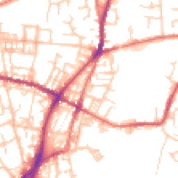 Daytime road noise heatmap for OL2 8EQ