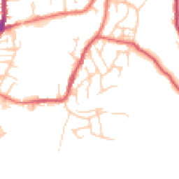 Daytime road noise heatmap for OL2 8JS