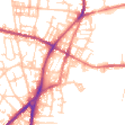 Daytime road noise heatmap for OL2 8NH