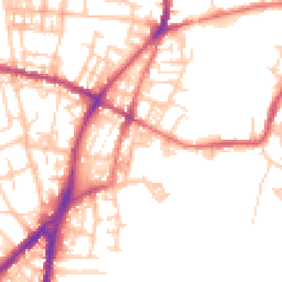 Daytime road noise heatmap for OL2 8NZ