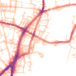 Daytime road noise heatmap for OL2 8PB