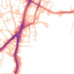 Daytime road noise heatmap for OL2 8PD