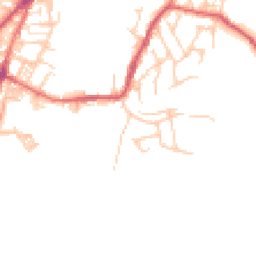 Daytime road noise heatmap for OL2 8QQ