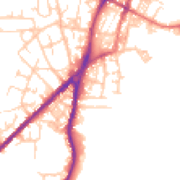 Daytime road noise heatmap for OL2 8RT