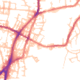 Daytime road noise heatmap for OL2 8UT