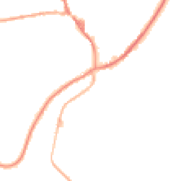 Night-time road noise heatmap for OL3 5DE