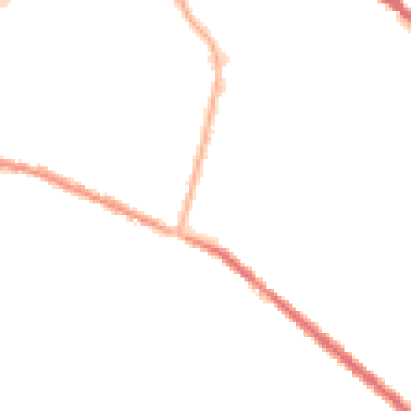 Night-time road noise heatmap for OL4 1BT