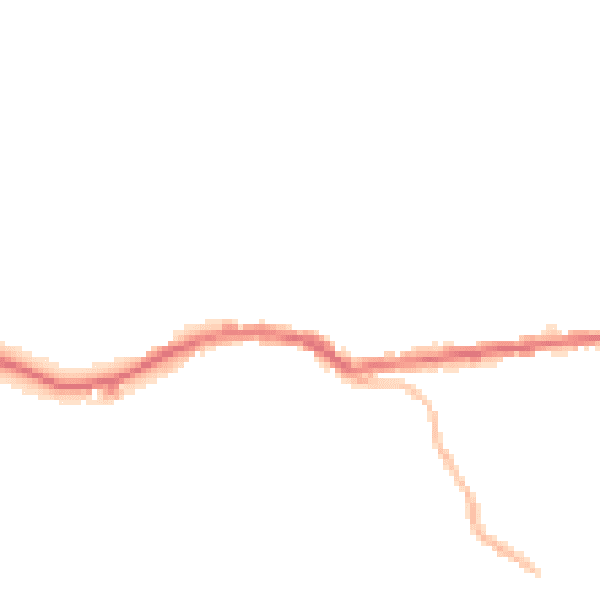Night-time road noise heatmap for OL4 3DH