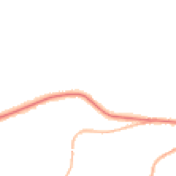 Night-time road noise heatmap for OL4 4AJ