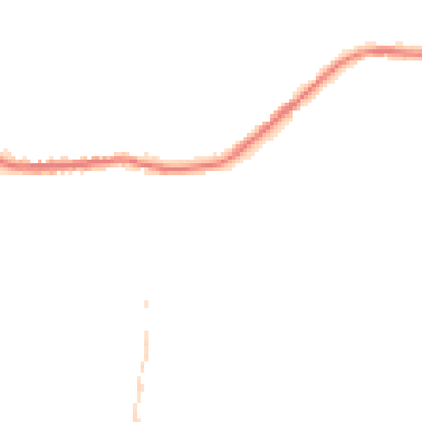 Night-time road noise heatmap for OL4 4BL
