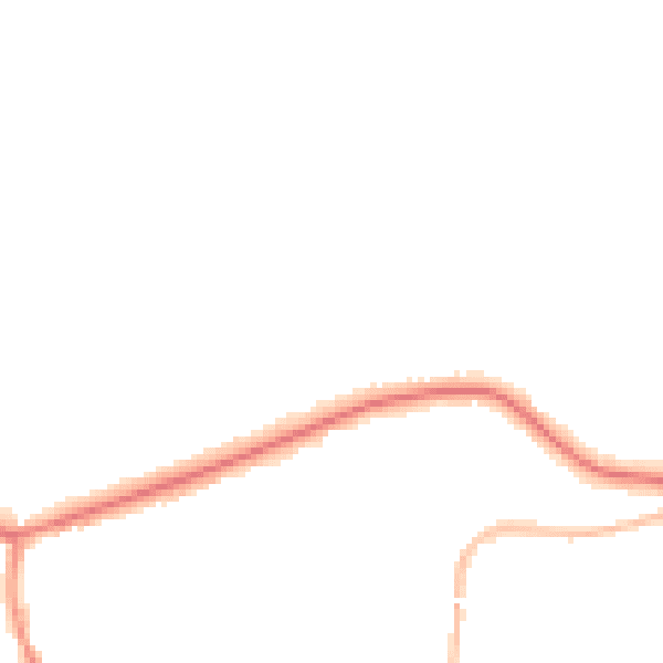 Night-time road noise heatmap for OL4 4EE